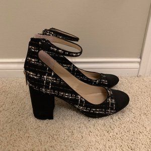 Tweed Heels with Thick Heel!